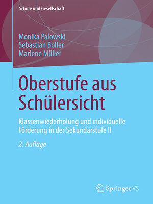 cover image of Oberstufe aus Schülersicht